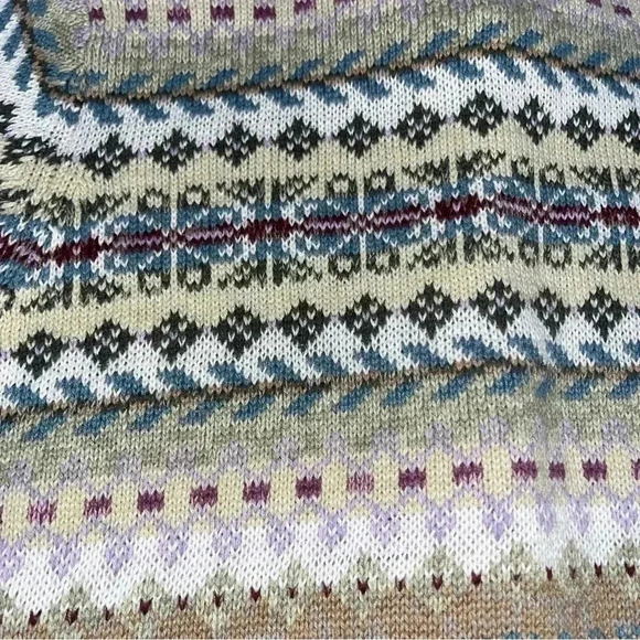 Heirloom Collectables Fair Isle Cardigan with Cool buttons and amazing colors - Picture 5 of 9